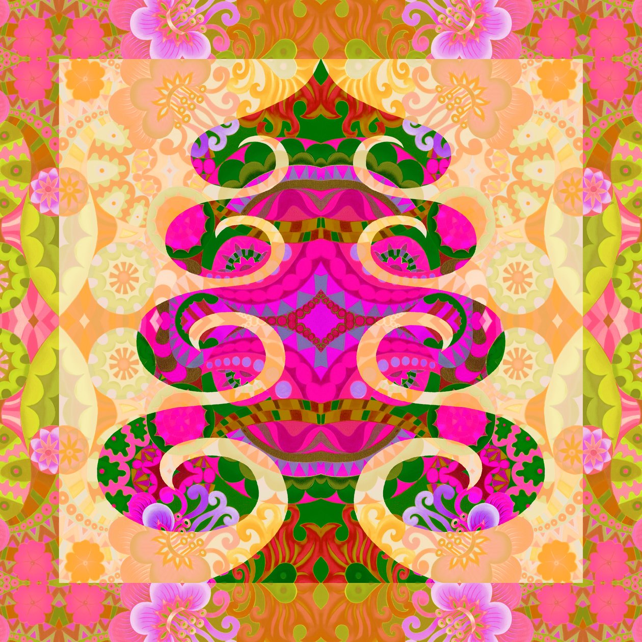 Tre i rosa, 2020 av Jane Tattersfield