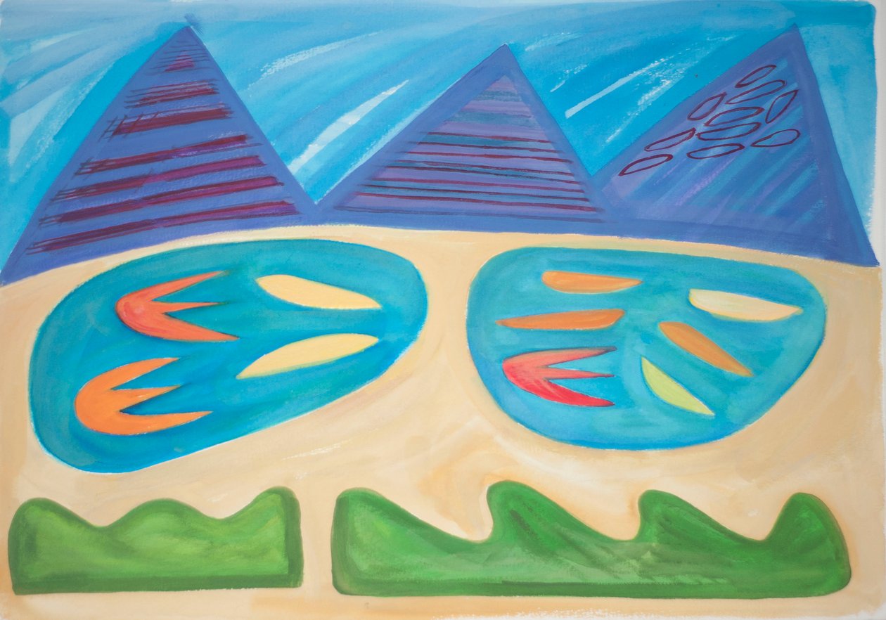 Landscape Within, 2015 (akvarell og gouache på papir) av Janet McKenzie