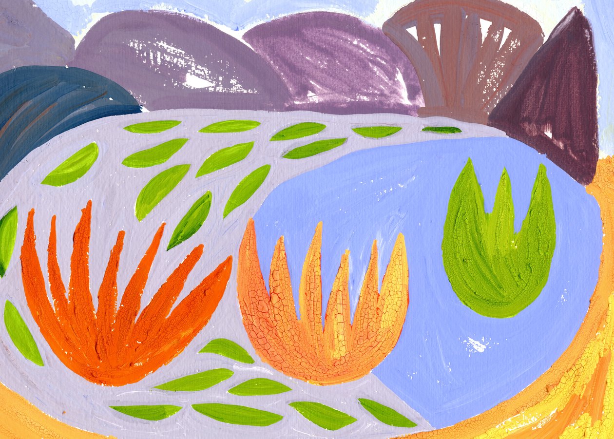 The Night Loch, 1996 (gouache på papir) av Janet McKenzie