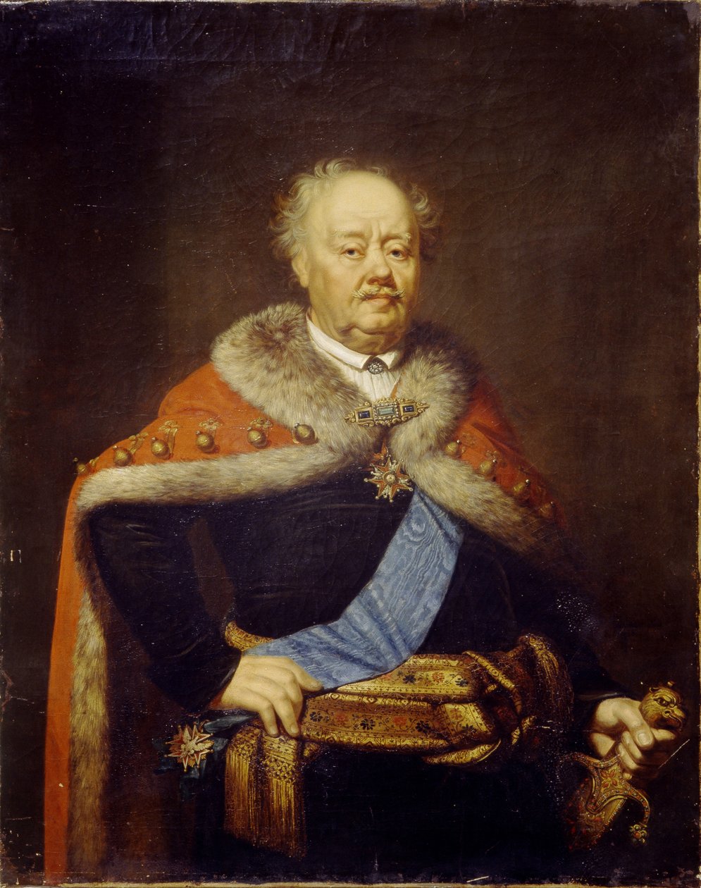 Portrett av grev Franciszek Ksawery Branicki 1730-1819, 1818 av Janos Rombauer