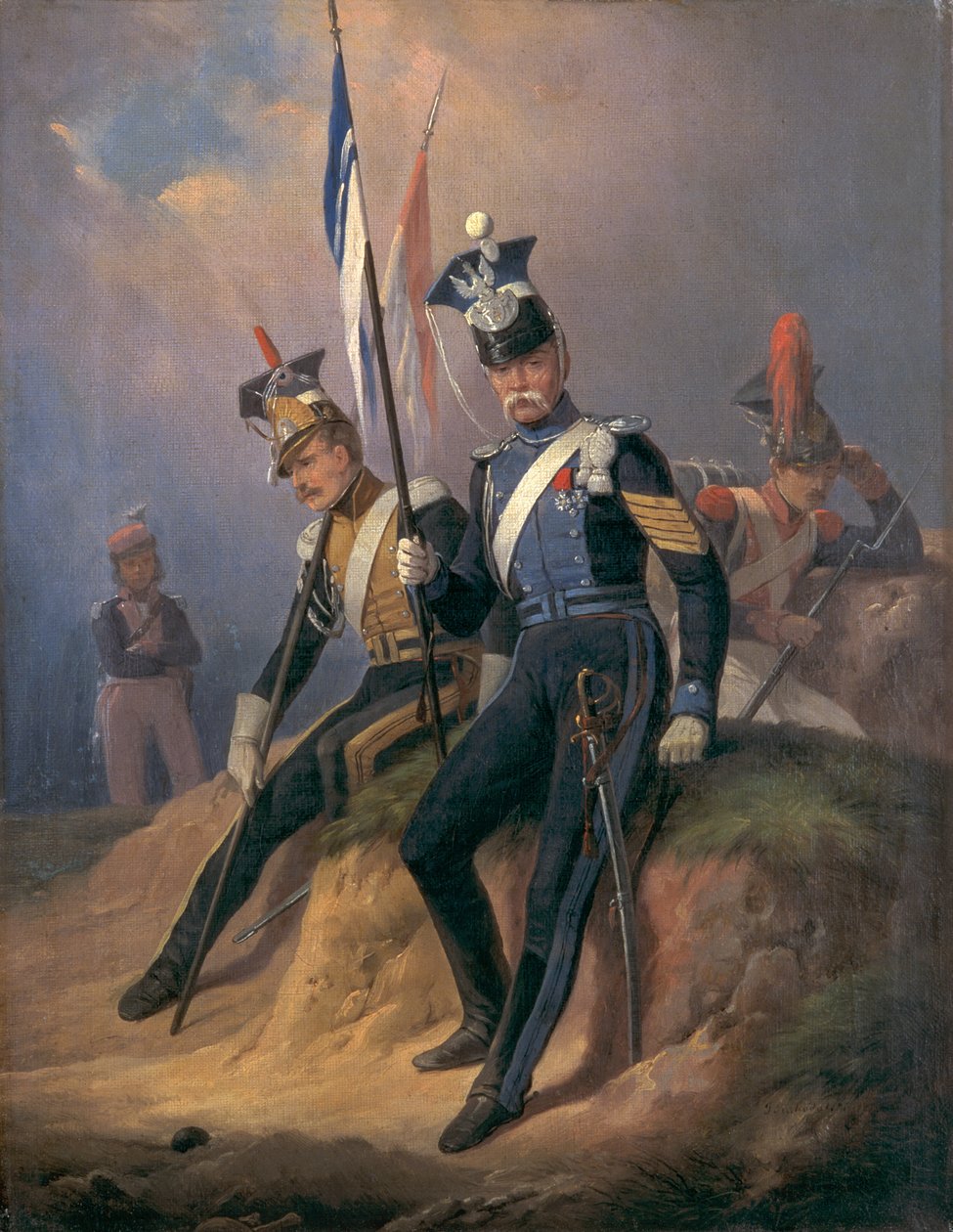 Polske offiserer fra Napoleonshæren, 1852 av January Suchodolski