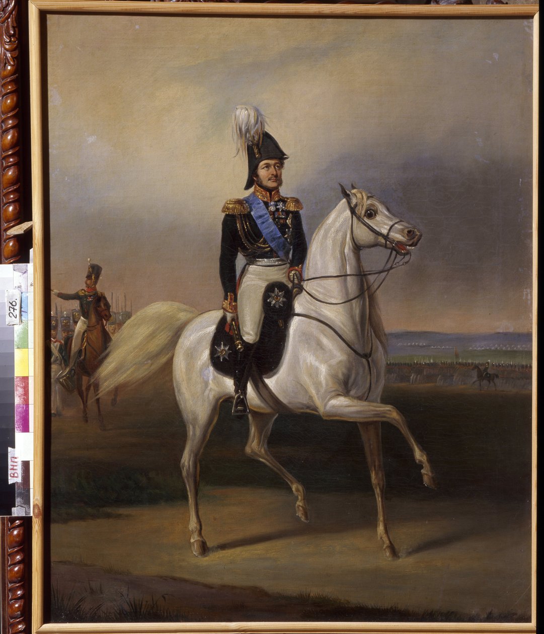 Ivan Fyodorovich Paskevich (1782-1856), greve av Erivan, visekonge av Polen. (Ivan Fyodorovich Paskevich, greve av Erivan, visekonge av kongeriket Polen). Maleri av January (Janvier) Suchodolski (1797-1875), olje på lerret, ca. 1830. Polsk kunst, ca. av January Suchodolski