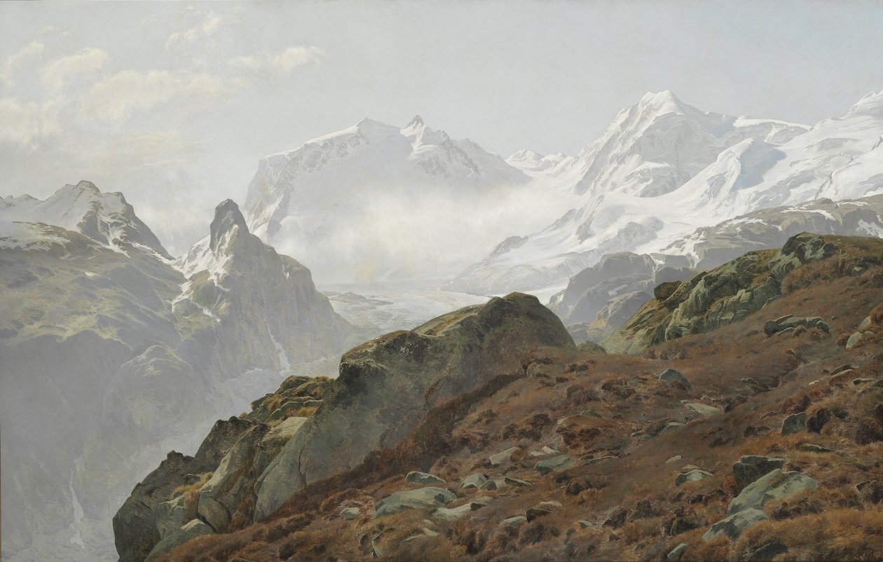 Monte Rosa. Morgen i de høye alpene av Janus La Cour