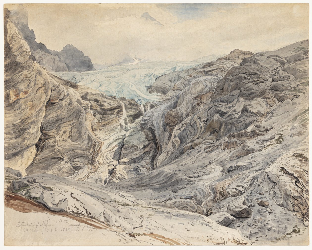 Rosenlaui Gletscher av Janus La Cour