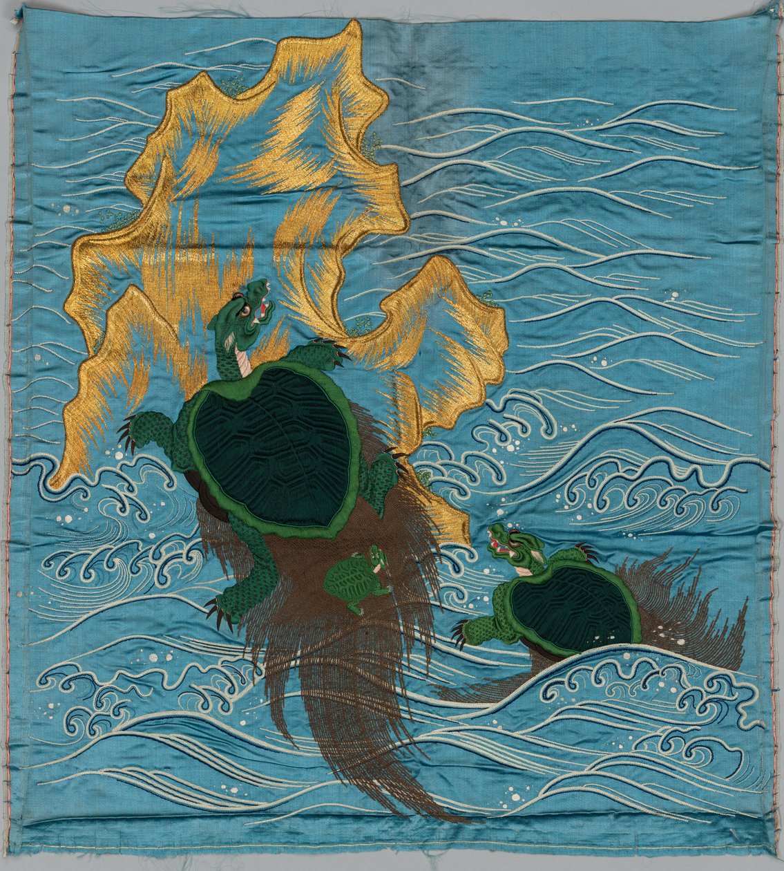 Brodert Fukusa av Japan, late 19th early 20th century