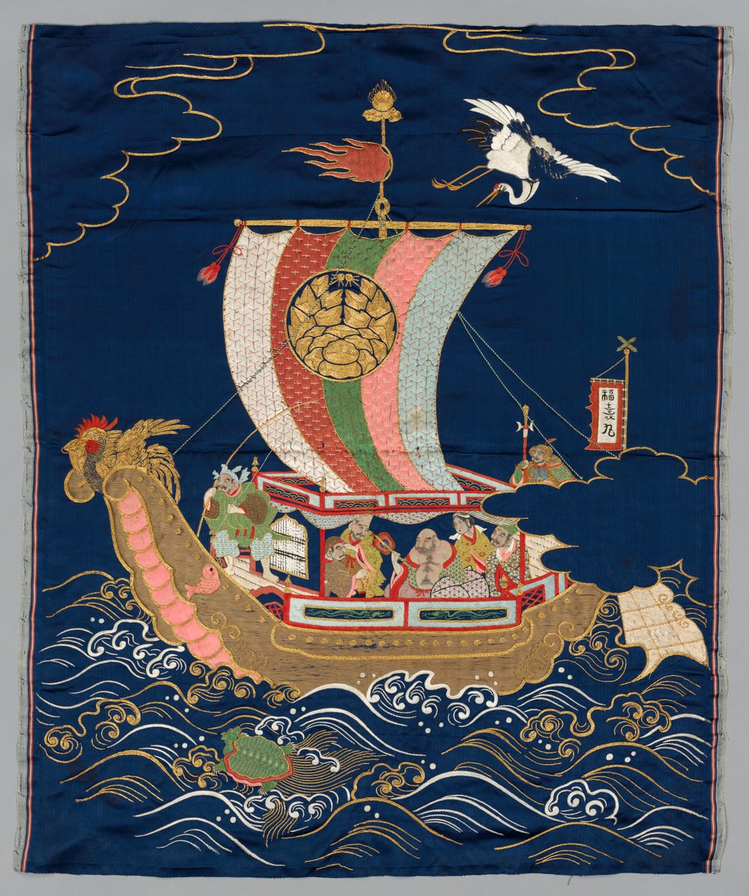 Brodert Fukusa av Japan, late 19th early 20th century