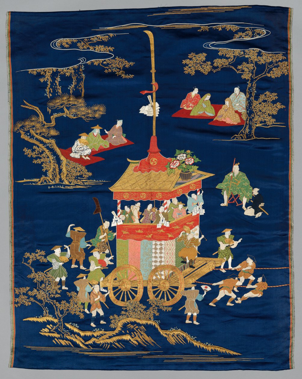 Brodert Fukusa av Japan, late 19th early 20th century