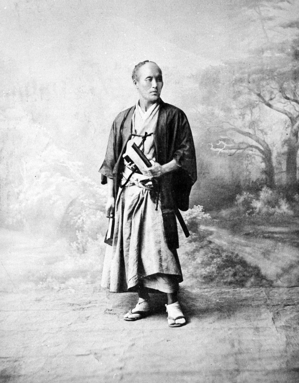 Samurai, ca. 1860-tallet av Japanese Photographer