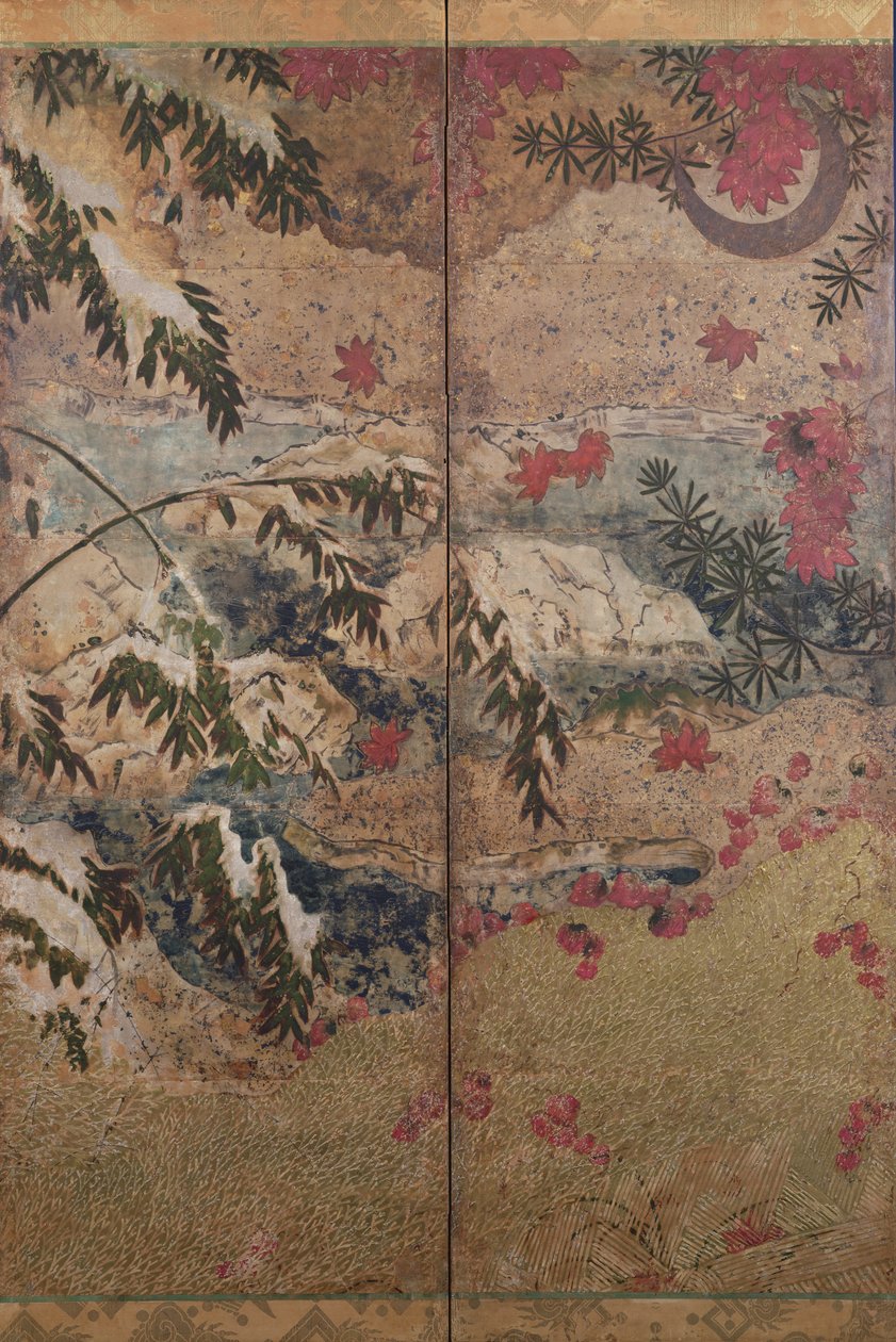 Planter av høst og vinter, ca. 1550, av Japanese School