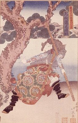 A c and r Nakamura Shikan (1800-47), As Kumonro guideline, (Ko r er DB ck p Hayashi t) av Japanese School