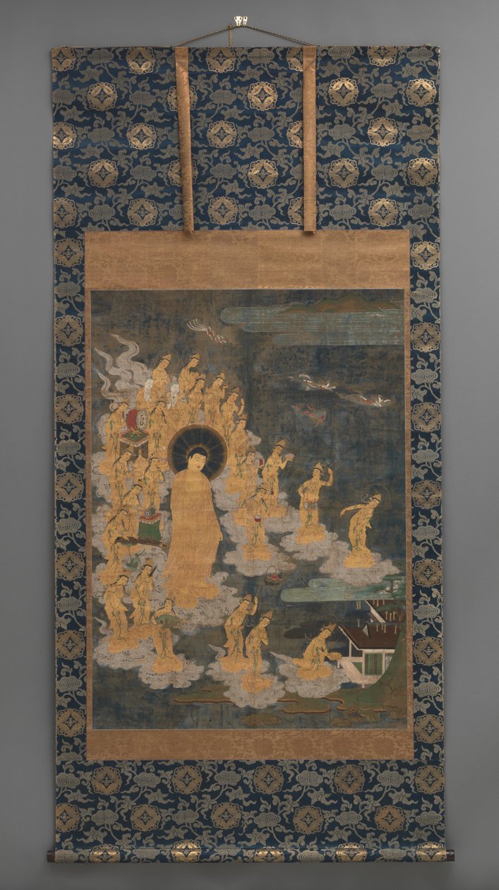 Amida ni Jugo Bodhisattva Laigo Figur av Japanese School
