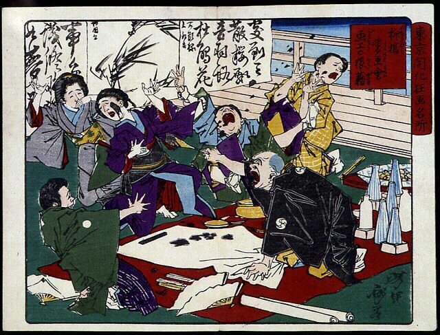 Sint maler og studentene hans, Japan av Japanese School