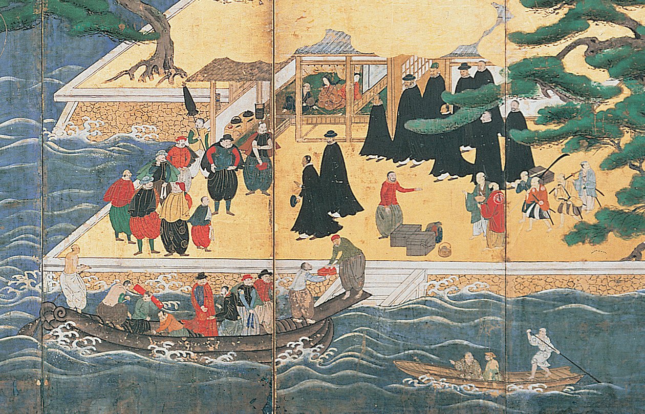 Ankomsten til de sørlige barbarene av Japanese School