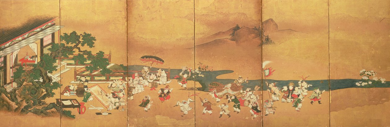 Kinesiske barn i lek, Edo-perioden av Japanese School