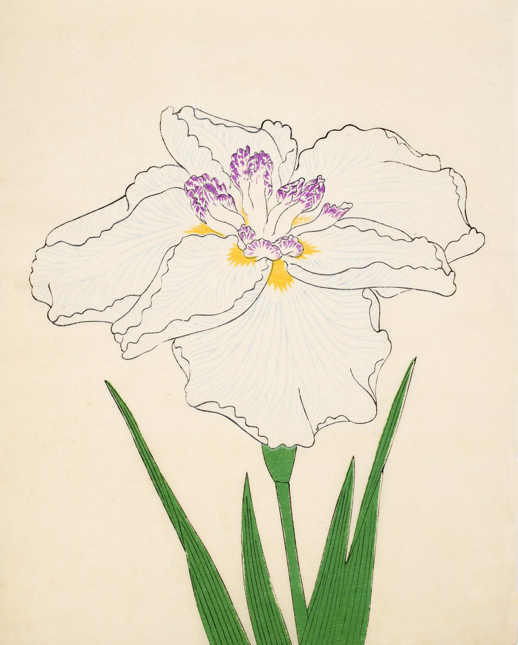 Cho-Hiyen, nr. 91, 1890 (treblokktrykk i farger) av Japanese School