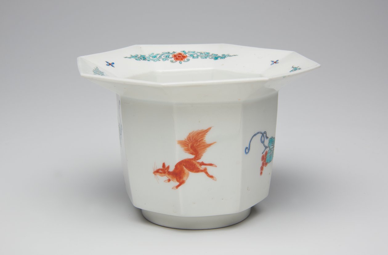 Kopper, sent på 1600-tallet - begynnelsen av 1700-tallet (Kakiemon, porselen med overglasur emalje) av Japanese School