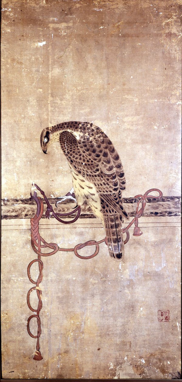 Falk. Japansk verk fra 1400-tallet av Daysen. Genova, Museo Chiossone. av Japanese School