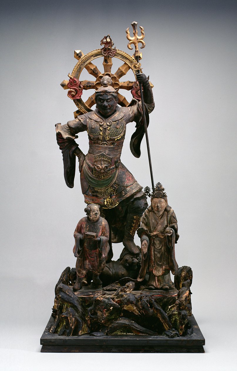 Figur av en Guardian Deity, Kamakura-periode, 1100-1300-tallet (tre) av Japanese School