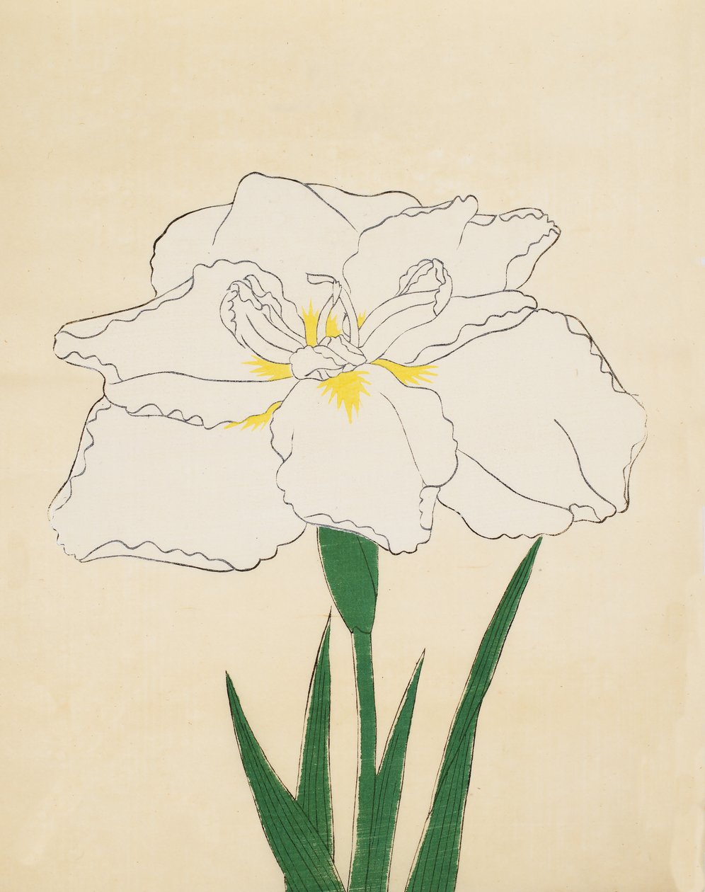 Haku-O-Den, nr. 40, 1890 (farget treblokktrykk) av Japanese School