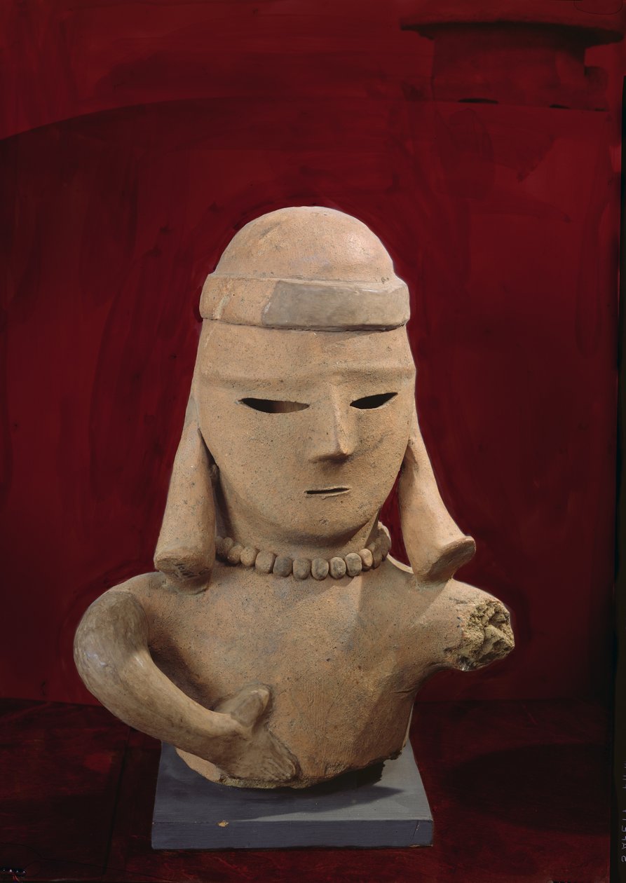 Haniwa-figur, 250-550 (rødt keramikk) av Japanese School