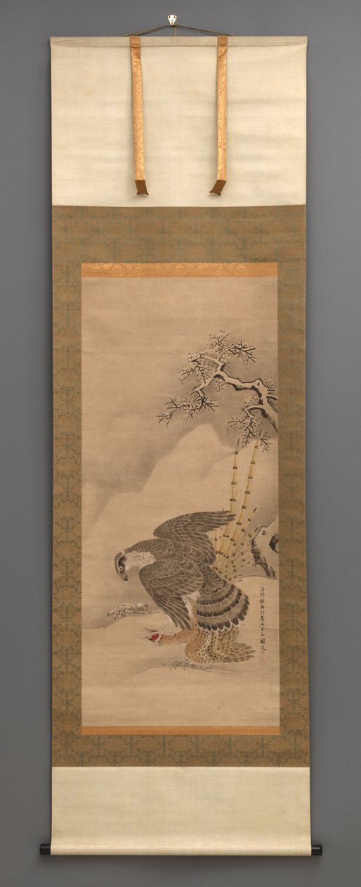Hawk og Fasan av Japanese School