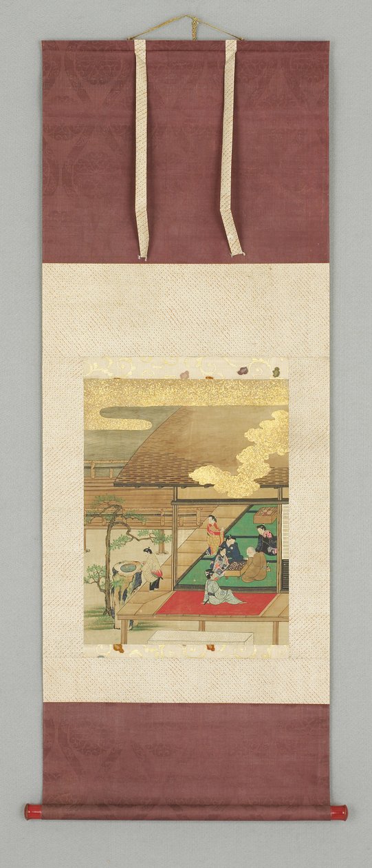 Husterrasse med figurer av Japanese School