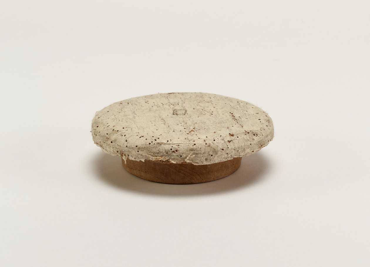 Lokk for munnen på oppbevaringsglasset med teblad, sent på 1800-tallet - begynnelsen av 1900-tallet av Japanese School