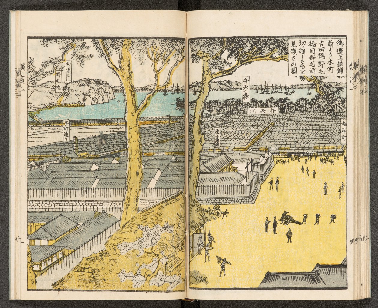 Kart 198.b.21, f.19r, Views of Yokohama av Japanese School