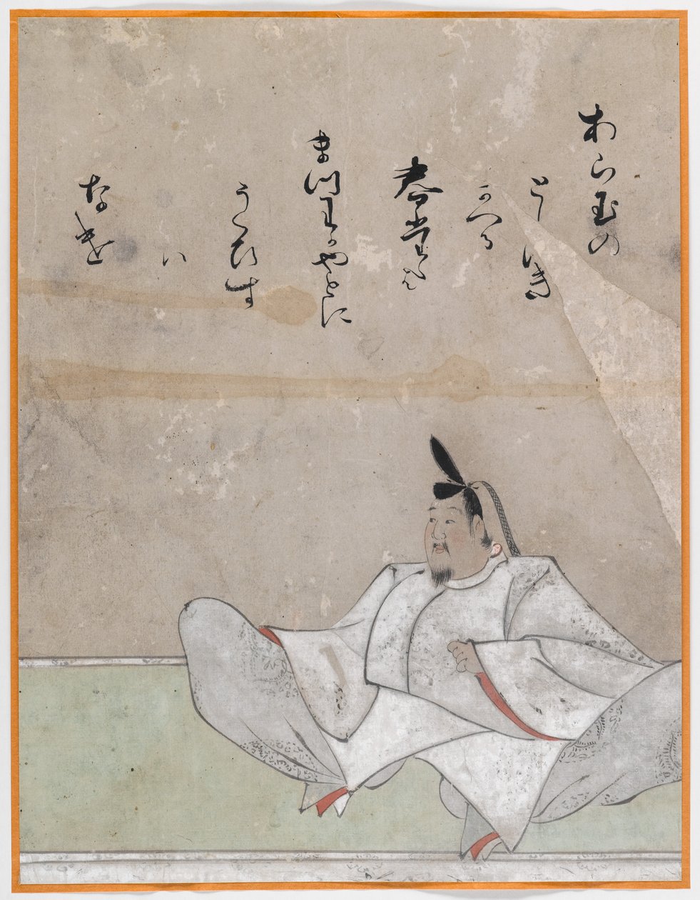 En av Sanjurokkasen, albumblad (blekk på papir) av Japanese School