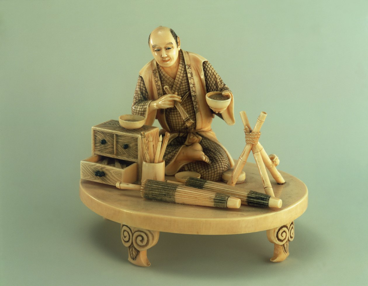 Parasollmaker, Okinomo, Edo-perioden (1600–1868) av Japanese School