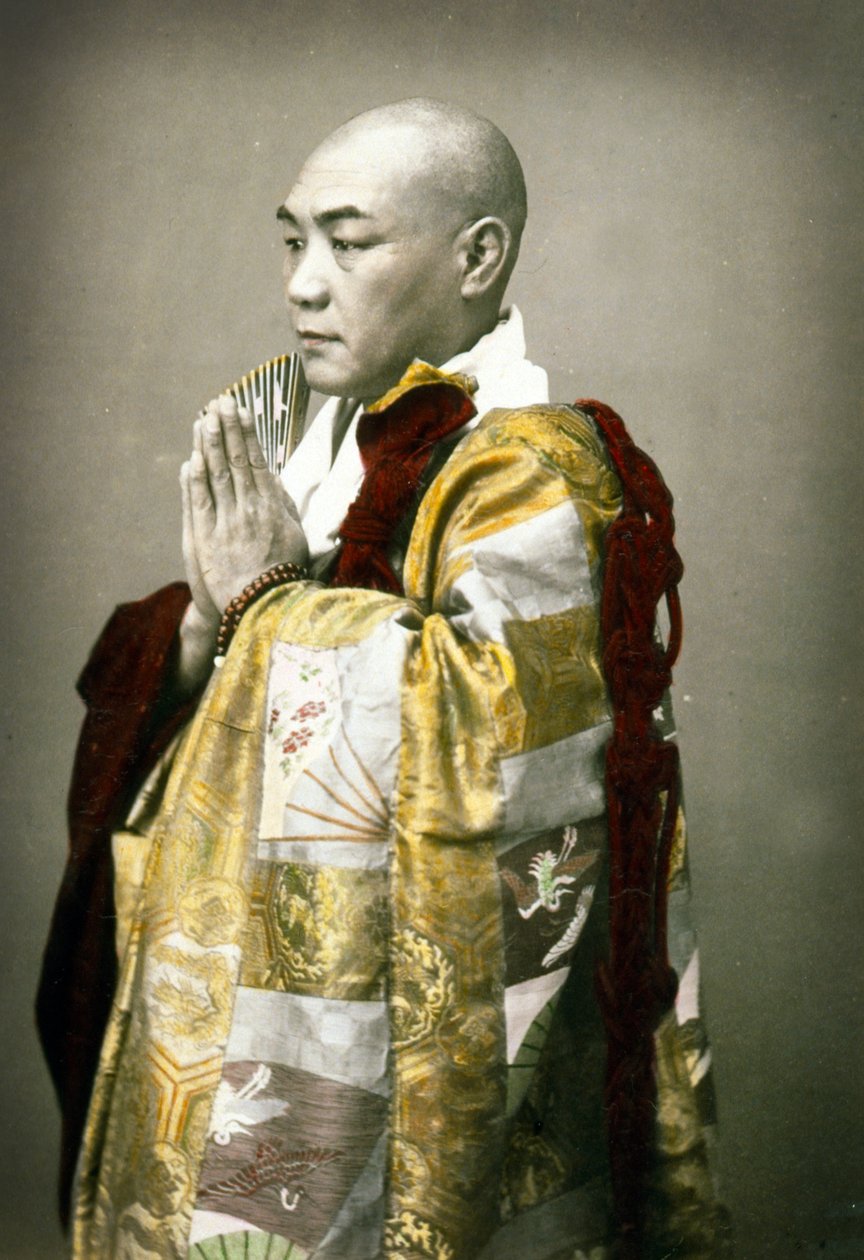 Portrett av en shintoprest, ca. 1880 av Japanese School