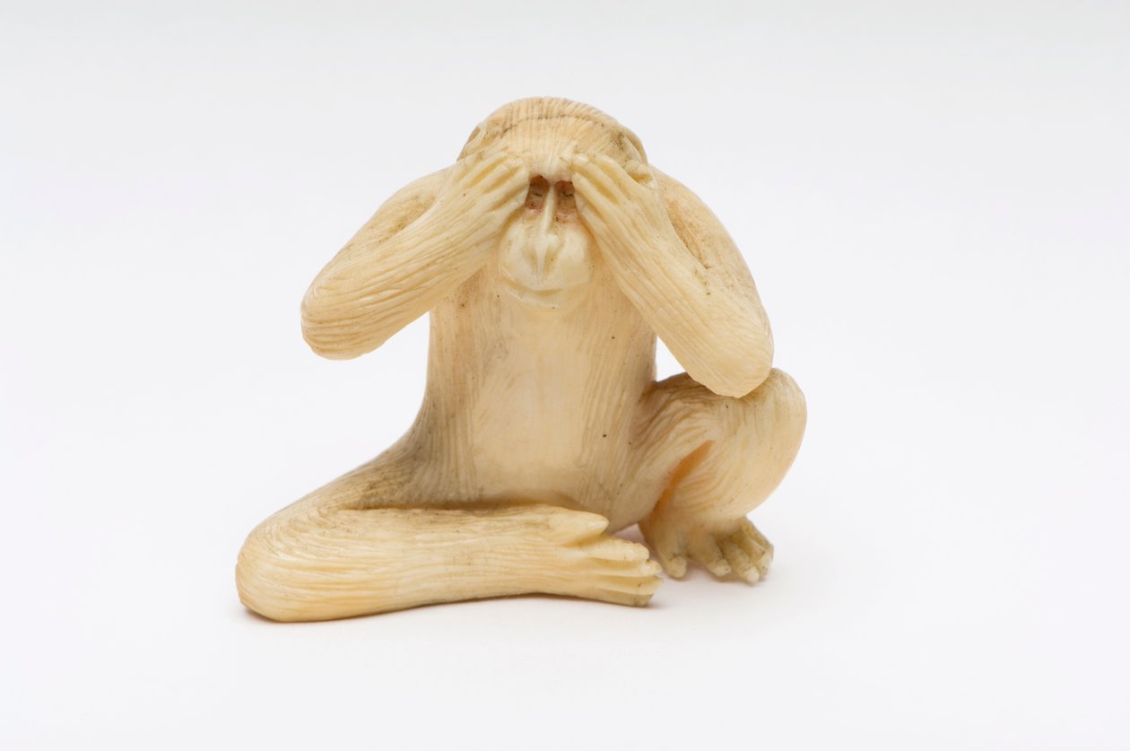 Se No Evil, en av de tre vise apene av Japanese School