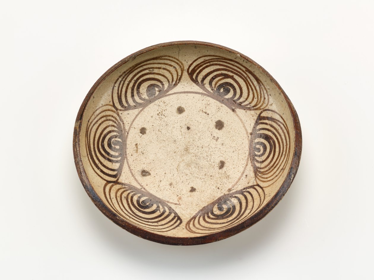 Serveringsfat med "hesteøye"-design, 1800-1830 av Japanese School