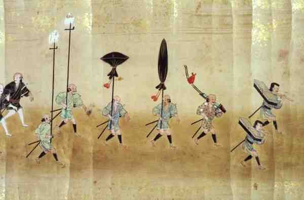 Sjette koreanske ambassade til Japan på tidspunktet for Tokugawa Ietsunas arvefølge i 1651, muligens av Kano Masunobu (1625-94) 1655-57 (rullemaleri) av Japanese School