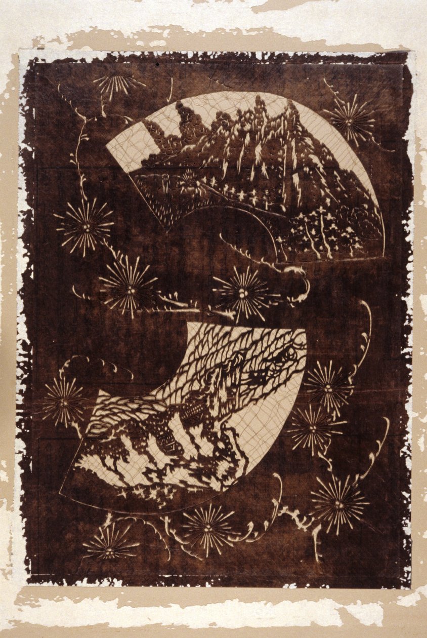 Stencil (papir) av Japanese School