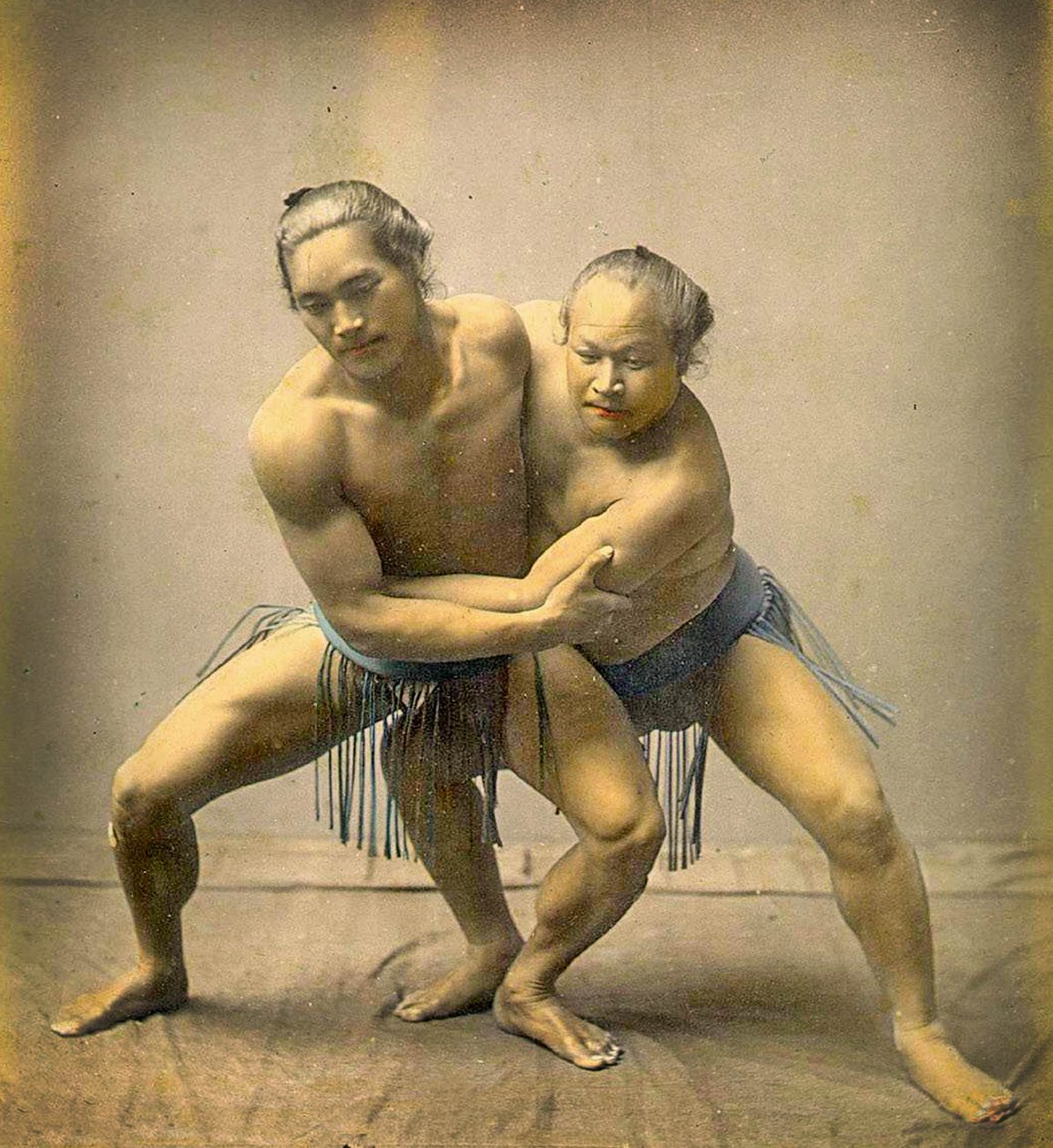 Sumobrytere, ca. 1880 av Japanese School