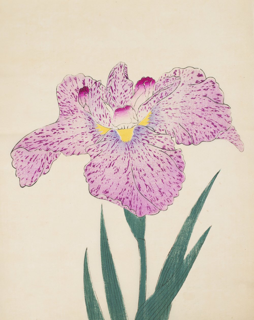 Tanka-No-Koe, nr. 15, 1890 (farget treblokktrykk) av Japanese School
