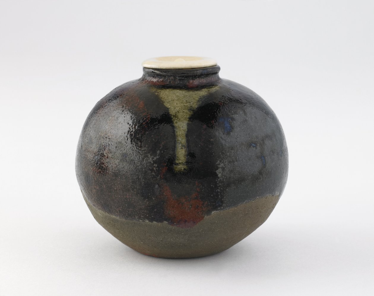 Tea caddy, bunrin type, Kyoto, Kyoto-fu, Edo period (ceramic) av Japanese School