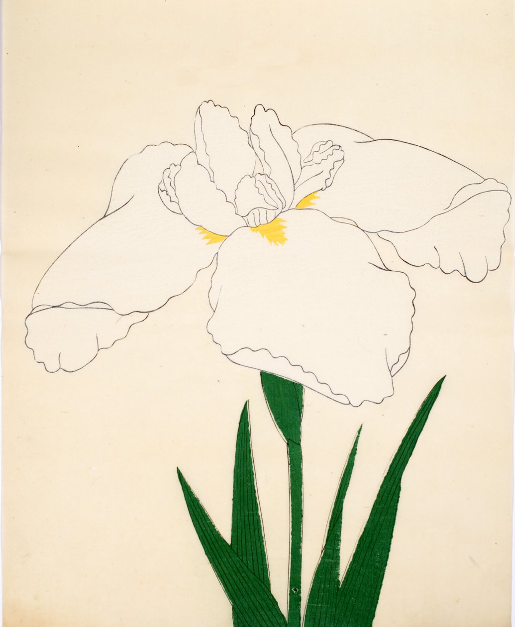 En vintreet-no-genser. 33, 1890 (Dette er DBock p Hayashi t) av Japanese School