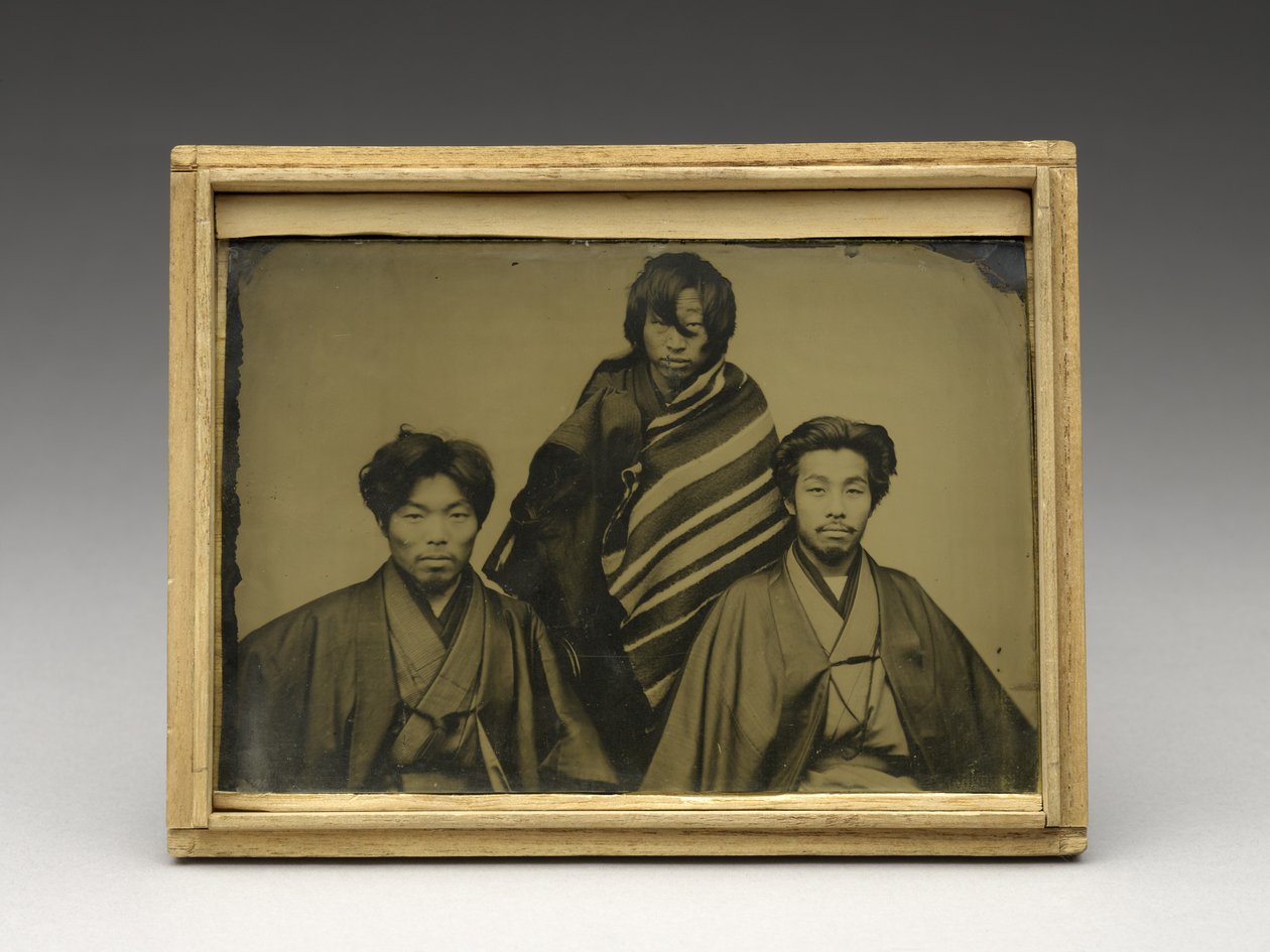 Uten tittel, c. 1875 (ambrotype i original kiri-trekasse) av Japanese School