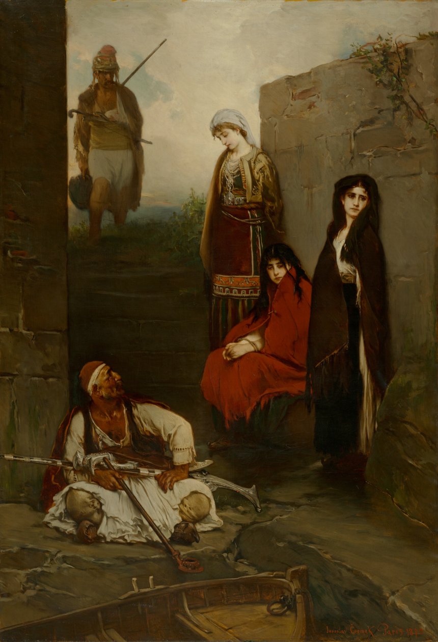 Fanger (fangne montenegrinske kvinner), 1870 av Jaroslav Cermak