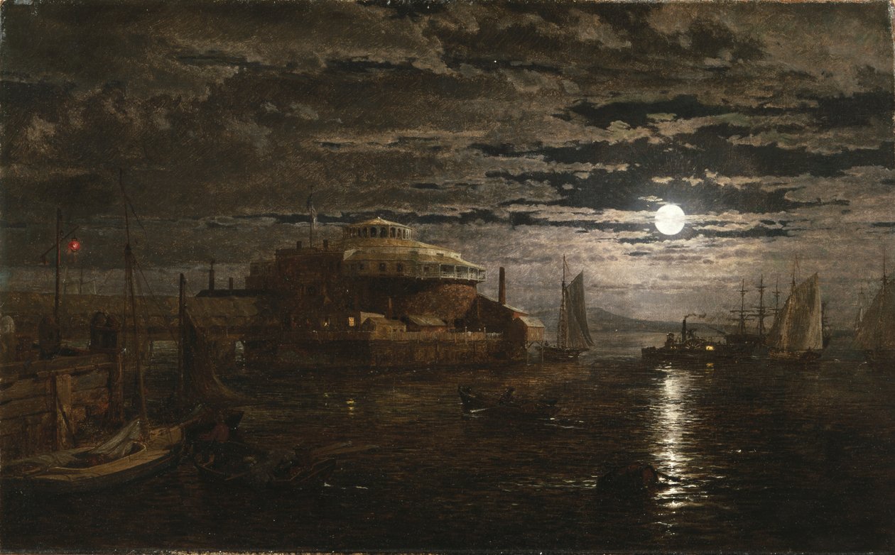 Castle Garden, New York City, 1859 av Jasper Francis Cropsey