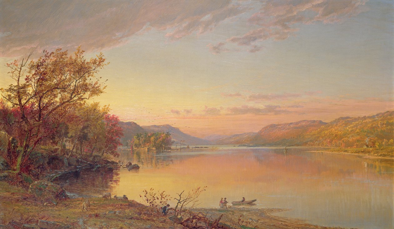 Lake George, NY, 1871 av Jasper Francis Cropsey