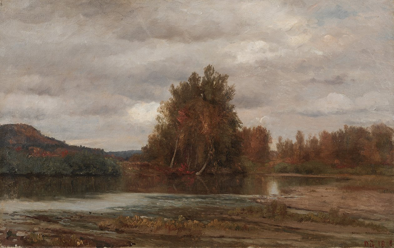 Grå dag på Esopus av Jasper F. Cropsey