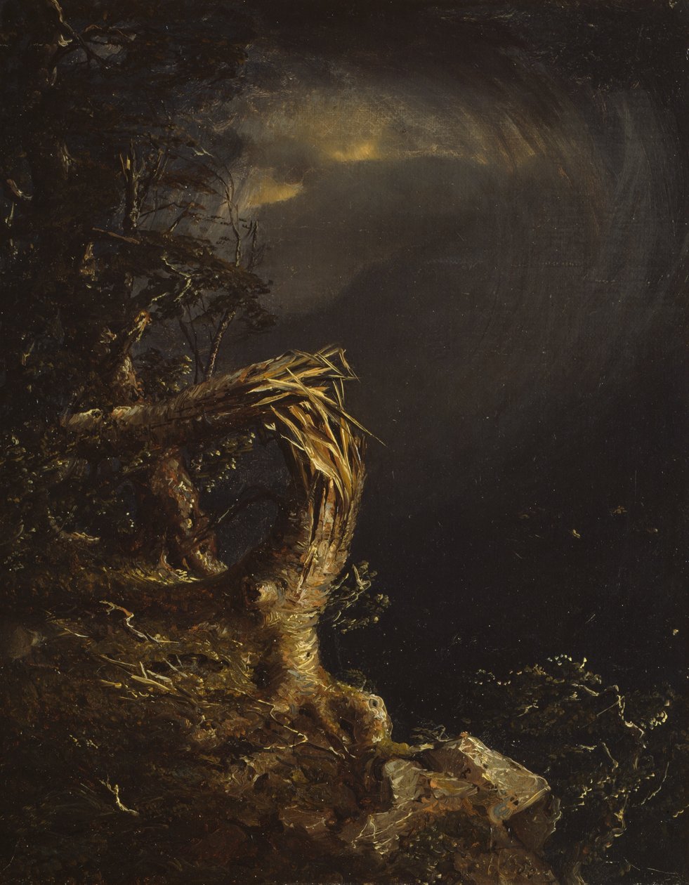 sprengt tre av Jasper Francis Cropsey