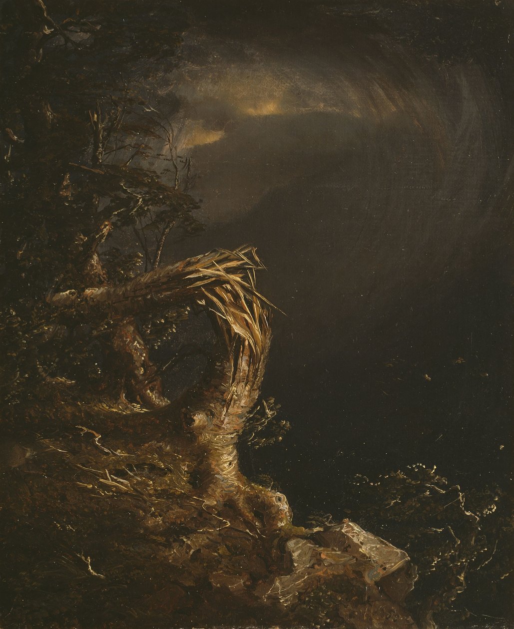 sprengt tre av Jasper Francis Cropsey