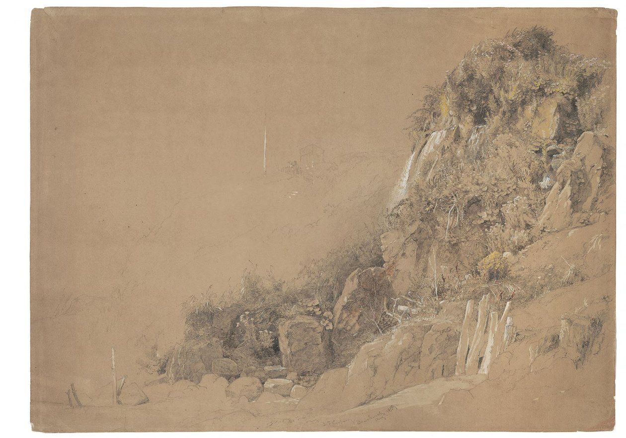 Klippe ved Bonchurch av Jasper Francis Cropsey