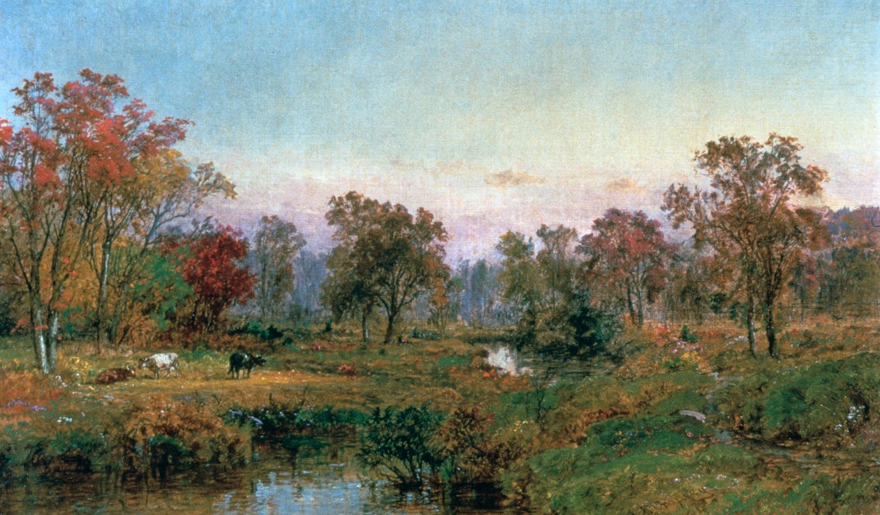 Hastings-on-Hudson, 1885 av Jasper Francis Cropsey