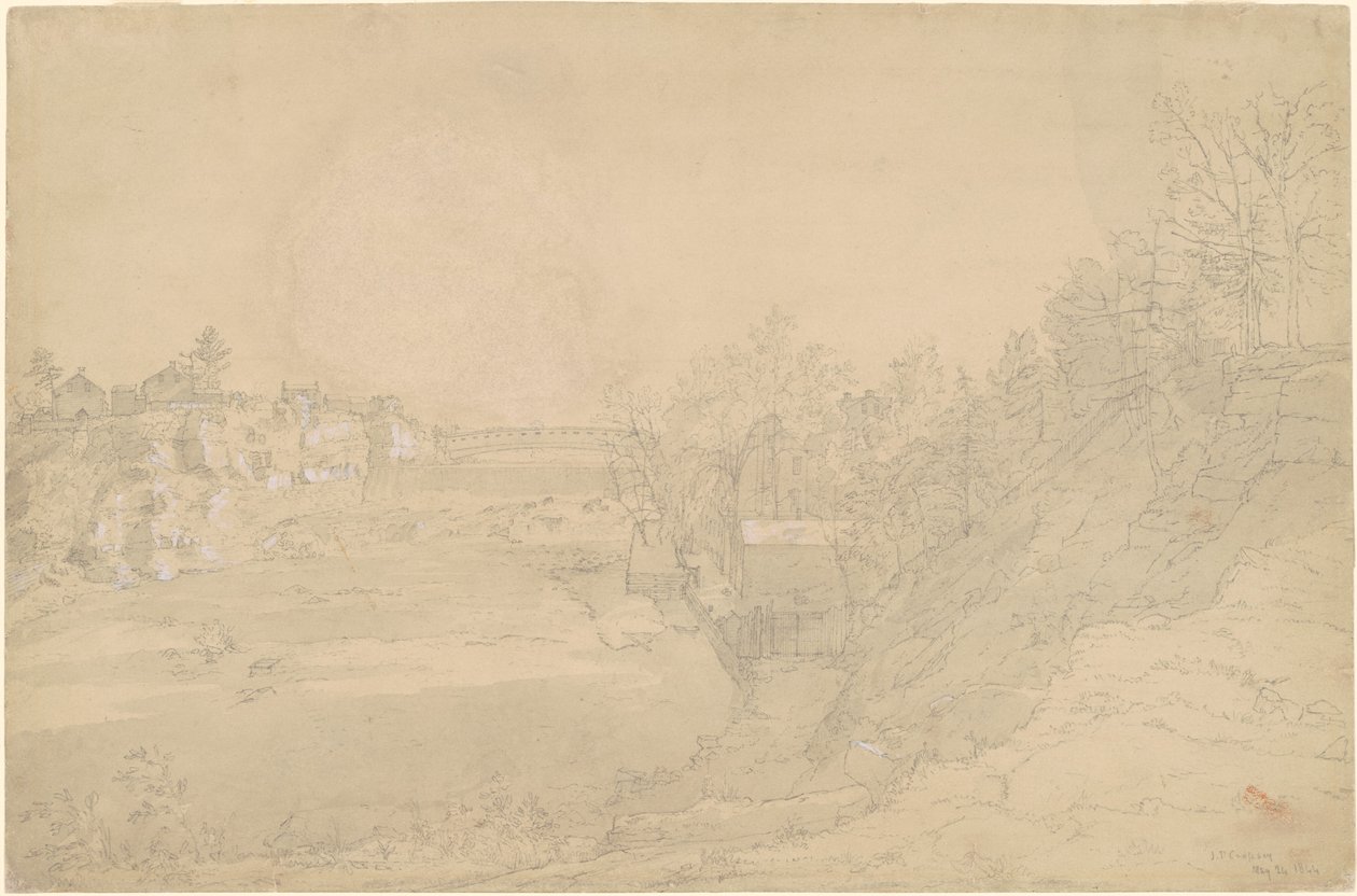 James McCulloughs ledemølle av Jasper Francis Cropsey
