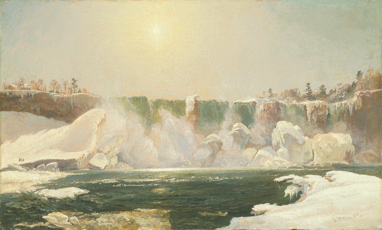 Niagara Falls om vinteren av Jasper Francis Cropsey